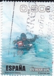 Sellos de Europa - Espaa -  Buceo entre icebergs        (N)