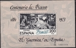 Stamps Spain -  HB - Centenario de Picasso