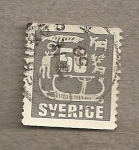 Stamps Sweden -  Simbolos escandinavos