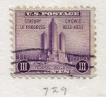 Stamps : America : United_States :  CENTURY OF PROGRESS  CHICAGO  1833- 1933  FEDERAL BUILDING