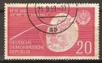 Sellos de Europa - Alemania -  aterrizaje cohete cósmico soviético en la Luna(DDR).