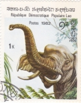 Stamps Laos -  ELEFANTE
