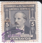 Sellos de America - El Salvador -  Francisco Dueñas vice-Presidente de la República