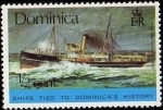 Stamps : America : Dominica :  Ships Tied to Dominica´s History