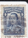 Stamps Colombia -  General Francisco de Paula Santander