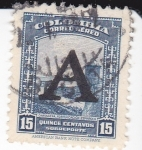 Stamps Colombia -  Cartagena fortificación Española