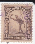 Stamps Costa Rica -  Juan Santamaría -Heroe Costarricense