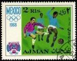 Stamps United Arab Emirates -  MEXICO`68