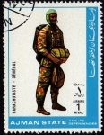 Stamps : Asia : United_Arab_Emirates :  PARACHUTISTE - SÉNÉGAL