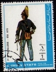 Stamps United Arab Emirates -  7º DE CAVALLERIE - USA 1876