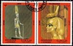 Stamps United Arab Emirates -  AMUN - TUTANKHAMON