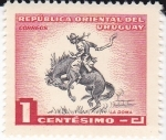 Sellos de America - Uruguay -  La Doma