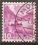 Stamps Switzerland -  Castillo de Chillon y los dientes del sur.