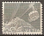 Stamps Switzerland -  Tranvía aéreo desde Schwägalp en Säntis.