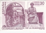 Sellos de Europa - Espa�a -  Patrimonio de la Humanidad- MONUMENTO A MAIMONIDES-Córdoba       (Ñ)