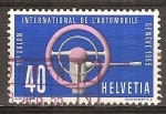 Stamps Switzerland -  25 ª Salón Internacional del Automóvil de Ginebra.