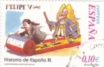 Stamps Spain -  Historia de España- FELIPE V     (Ñ)