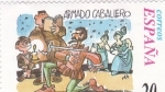 Stamps Spain -  Escenas del Quijote- ARMADO CABALLERO                        (Ñ)