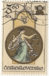 Stamps : Europe : Czechoslovakia :  Alegoria de la Justicia