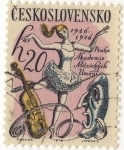 Stamps Czechoslovakia -  1946-1976 Praha Akademie Múzických Umení