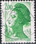 Sellos del Mundo : Europa : Francia : LIBERTAD, DE DELACROIX 1982. Y&T Nº 2188