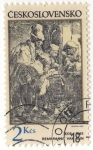 Sellos de Europa - Checoslovaquia -  REMBRANDT VAN RIJN 1606-1669