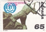 Stamps Spain -  75 aniversario de la creación de la Oficina Internacional del Trabajo       (Ñ)