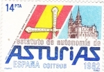 Stamps Spain -  Estatuto de autonomía de Asturias     (Ñ)