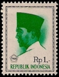 Sellos de Asia - Indonesia -  Presidente Surkano