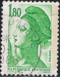Stamps France -  LIBERTAD, DE DELACROIX 1985. M 1880