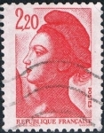 Stamps France -  LIBERTAD, DE DELACROIX 1985. M 1884
