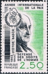 Sellos de Europa - Francia -  AÑO INTERNACIONAL DE LA PAZ. VICTOR BASCH. M 2008