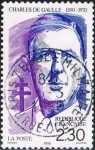 Stamps France -  CHARLES DEGAULLE. M 2207