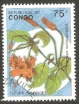 Sellos de Africa - Rep�blica del Congo -  Flor salvaje