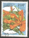 Stamps Republic of the Congo -  Flor salvaje