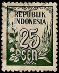 Stamps : Asia : Indonesia :  Cifras