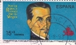 Stamps Spain -  Inca Garcilaso de la Vega- Escritor       (Ñ)