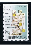 Stamps Spain -  Edifil  2612  Año Internacional de las personas disminuidas.  