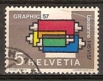 Stamps Switzerland -  Expo Internacional de la industria grafica(Lausanne 57).