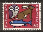 Stamps Switzerland -  Protección de los Animales.