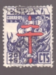 Stamps Europe - Spain -  Pro- tuberculosos- Cruz de Lorena