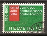 Stamps Switzerland -  50a anniv suizo de la Liga Nacional contra el Cáncer.