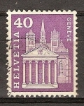 Sellos de Europa - Suiza -   Catedral de San Pedro, Ginebra.