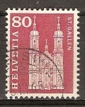 Stamps Switzerland -  Catedral de St. Gall.