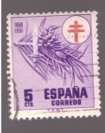 Stamps Spain -  Pro- tuberculosos- Cruz de Lorena