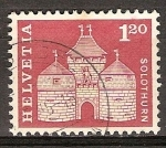 Stamps Switzerland -  Puerta de Basilea,Solothurn.
