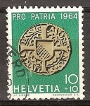 Sellos de Europa - Suiza -  Pro Patria (moneda antigua del siglo XVI ).
