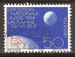 Stamps Switzerland -   Exposición Nacional Suiza en 1964, celebrada en Lausana de 30 de abril a 25 octubre.