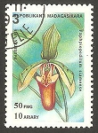 Sellos de Africa - Madagascar -  Flor