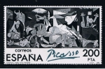 Stamps Spain -  Edifil  2630  El Gernica en España.  